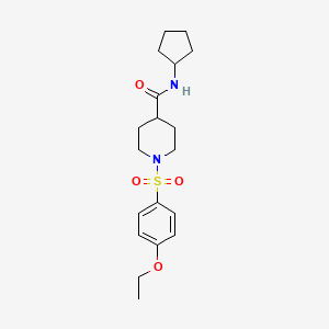 N-cyclopentyl-1-[(4-ethoxyphenyl)sulfonyl]-4-piperidinecarboxamide