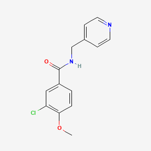 3-chloro-4-methoxy-N-(pyridin-4-ylmethyl)benzamide