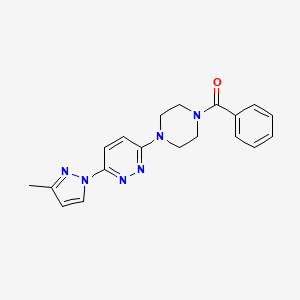 3-(4-benzoyl-1-piperazinyl)-6-(3-methyl-1H-pyrazol-1-yl)pyridazine