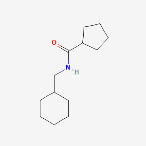 molecular formula C13H23NO B5285490 N-(cyclohexylmethyl)cyclopentanecarboxamide 