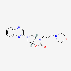 (3aS*,6aR*)-3-(3-morpholin-4-ylpropyl)-5-quinoxalin-2-ylhexahydro-2H-pyrrolo[3,4-d][1,3]oxazol-2-one