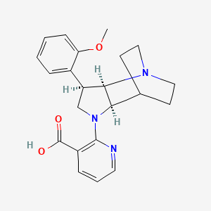 2-[(3R*,3aR*,7aR*)-3-(2-methoxyphenyl)hexahydro-4,7-ethanopyrrolo[3,2-b]pyridin-1(2H)-yl]nicotinic acid