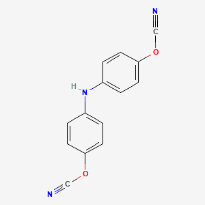 molecular formula C14H9N3O2 B5285542 iminodi-4,1-phenylene dicyanate 