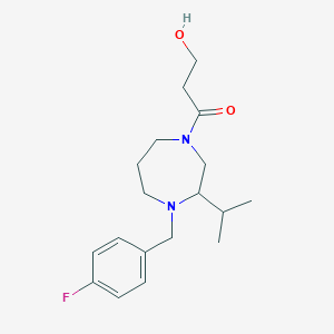 3-[4-(4-fluorobenzyl)-3-isopropyl-1,4-diazepan-1-yl]-3-oxopropan-1-ol