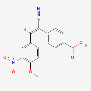 4-[1-cyano-2-(4-methoxy-3-nitrophenyl)vinyl]benzoic acid