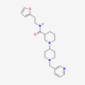 N-[2-(2-furyl)ethyl]-1'-(pyridin-3-ylmethyl)-1,4'-bipiperidine-3-carboxamide