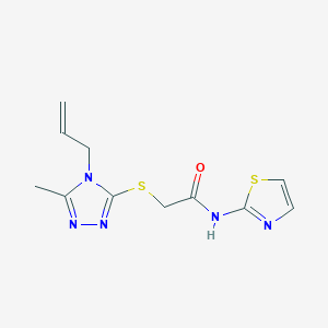 2-[(4-ALLYL-5-METHYL-4H-1,2,4-TRIAZOL-3-YL)SULFANYL]-N-(1,3-THIAZOL-2-YL)ACETAMIDE