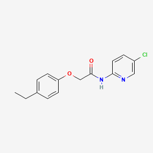 molecular formula C15H15ClN2O2 B5285637 N-(5-chloro-2-pyridinyl)-2-(4-ethylphenoxy)acetamide 