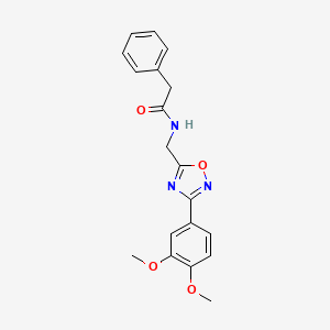 N-{[3-(3,4-dimethoxyphenyl)-1,2,4-oxadiazol-5-yl]methyl}-2-phenylacetamide