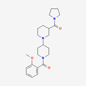 1'-(2-methoxybenzoyl)-3-(pyrrolidin-1-ylcarbonyl)-1,4'-bipiperidine