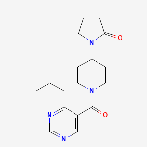 1-{1-[(4-propylpyrimidin-5-yl)carbonyl]piperidin-4-yl}pyrrolidin-2-one