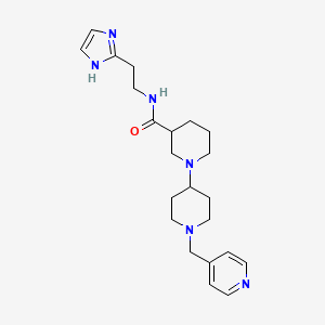 N-[2-(1H-imidazol-2-yl)ethyl]-1'-(pyridin-4-ylmethyl)-1,4'-bipiperidine-3-carboxamide