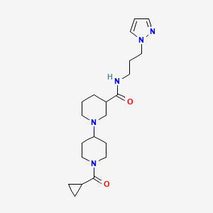 1'-(cyclopropylcarbonyl)-N-[3-(1H-pyrazol-1-yl)propyl]-1,4'-bipiperidine-3-carboxamide