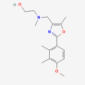 2-[{[2-(4-methoxy-2,3-dimethylphenyl)-5-methyl-1,3-oxazol-4-yl]methyl}(methyl)amino]ethanol