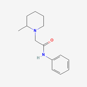 molecular formula C14H20N2O B5285763 2-(2-methyl-1-piperidinyl)-N-phenylacetamide 