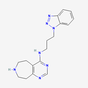 N-[3-(1H-1,2,3-benzotriazol-1-yl)propyl]-6,7,8,9-tetrahydro-5H-pyrimido[4,5-d]azepin-4-amine dihydrochloride