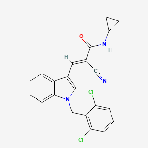 2-cyano-N-cyclopropyl-3-[1-(2,6-dichlorobenzyl)-1H-indol-3-yl]acrylamide