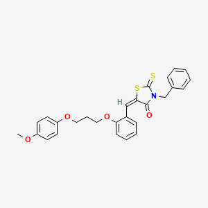 3-benzyl-5-{2-[3-(4-methoxyphenoxy)propoxy]benzylidene}-2-thioxo-1,3-thiazolidin-4-one