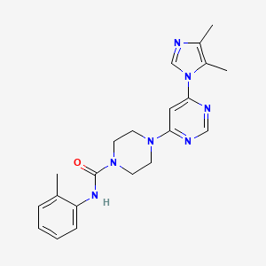 4-[6-(4,5-dimethyl-1H-imidazol-1-yl)-4-pyrimidinyl]-N-(2-methylphenyl)-1-piperazinecarboxamide