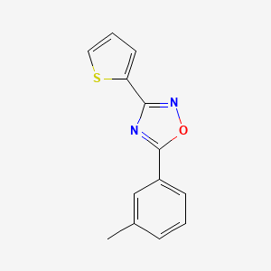 molecular formula C13H10N2OS B5285841 5-(3-methylphenyl)-3-(2-thienyl)-1,2,4-oxadiazole 