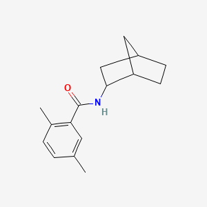 molecular formula C16H21NO B5285853 N-bicyclo[2.2.1]hept-2-yl-2,5-dimethylbenzamide 