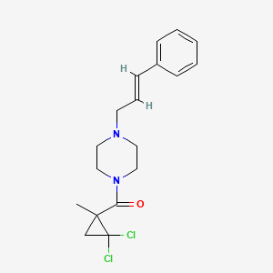 1-[(2,2-dichloro-1-methylcyclopropyl)carbonyl]-4-(3-phenyl-2-propen-1-yl)piperazine