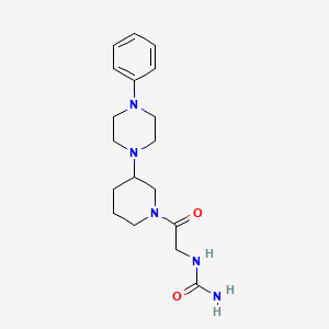 N-{2-oxo-2-[3-(4-phenyl-1-piperazinyl)-1-piperidinyl]ethyl}urea