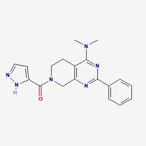 N,N-dimethyl-2-phenyl-7-(1H-pyrazol-3-ylcarbonyl)-5,6,7,8-tetrahydropyrido[3,4-d]pyrimidin-4-amine