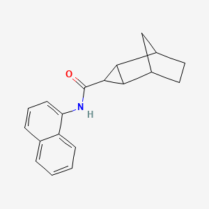 molecular formula C19H19NO B5285941 N-1-naphthyltricyclo[3.2.1.0~2,4~]octane-3-carboxamide 