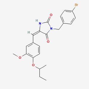 3-(4-bromobenzyl)-5-(4-sec-butoxy-3-methoxybenzylidene)-2,4-imidazolidinedione