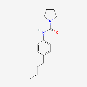 molecular formula C15H22N2O B5286004 N-(4-butylphenyl)-1-pyrrolidinecarboxamide 