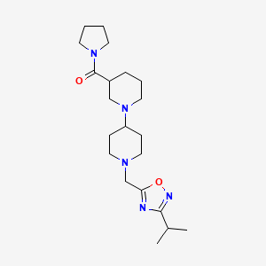 1'-[(3-isopropyl-1,2,4-oxadiazol-5-yl)methyl]-3-(pyrrolidin-1-ylcarbonyl)-1,4'-bipiperidine