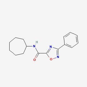 N-cycloheptyl-3-phenyl-1,2,4-oxadiazole-5-carboxamide