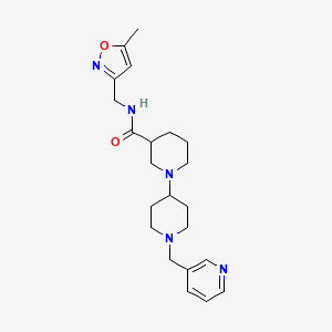 N-[(5-methylisoxazol-3-yl)methyl]-1'-(pyridin-3-ylmethyl)-1,4'-bipiperidine-3-carboxamide