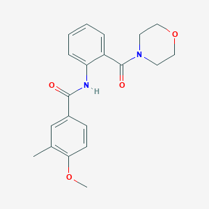 4-methoxy-3-methyl-N-[2-(4-morpholinylcarbonyl)phenyl]benzamide