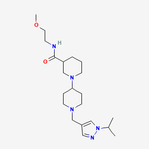 molecular formula C21H37N5O2 B5286124 1'-[(1-isopropyl-1H-pyrazol-4-yl)methyl]-N-(2-methoxyethyl)-1,4'-bipiperidine-3-carboxamide 