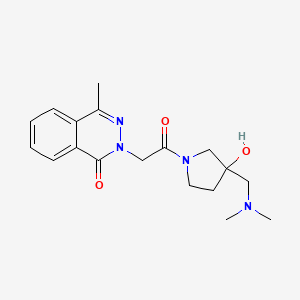 2-(2-{3-[(dimethylamino)methyl]-3-hydroxy-1-pyrrolidinyl}-2-oxoethyl)-4-methyl-1(2H)-phthalazinone