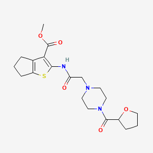 methyl 2-({[4-(tetrahydro-2-furanylcarbonyl)-1-piperazinyl]acetyl}amino)-5,6-dihydro-4H-cyclopenta[b]thiophene-3-carboxylate