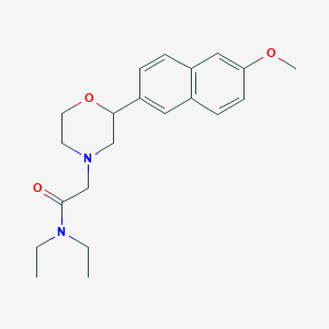 N,N-diethyl-2-[2-(6-methoxy-2-naphthyl)morpholin-4-yl]acetamide