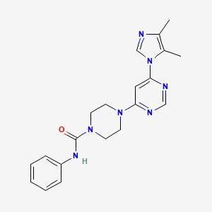 4-[6-(4,5-dimethyl-1H-imidazol-1-yl)-4-pyrimidinyl]-N-phenyl-1-piperazinecarboxamide