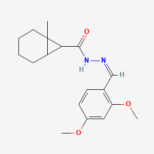 N'-(2,4-dimethoxybenzylidene)-1-methylbicyclo[4.1.0]heptane-7-carbohydrazide