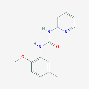 molecular formula C14H15N3O2 B5286246 N-(2-methoxy-5-methylphenyl)-N'-2-pyridinylurea 