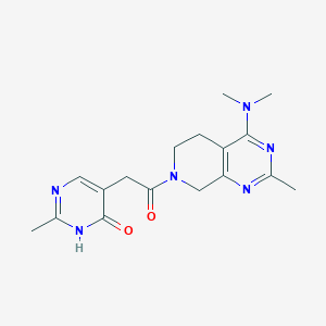 5-{2-[4-(dimethylamino)-2-methyl-5,8-dihydropyrido[3,4-d]pyrimidin-7(6H)-yl]-2-oxoethyl}-2-methyl-4(3H)-pyrimidinone