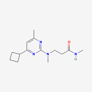 N~3~-(4-cyclobutyl-6-methylpyrimidin-2-yl)-N~1~,N~3~-dimethyl-beta-alaninamide