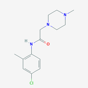 N-(4-chloro-2-methylphenyl)-2-(4-methyl-1-piperazinyl)acetamide