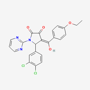 5-(3,4-dichlorophenyl)-4-(4-ethoxybenzoyl)-3-hydroxy-1-(2-pyrimidinyl)-1,5-dihydro-2H-pyrrol-2-one