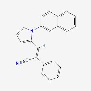 3-[1-(2-naphthyl)-1H-pyrrol-2-yl]-2-phenylacrylonitrile