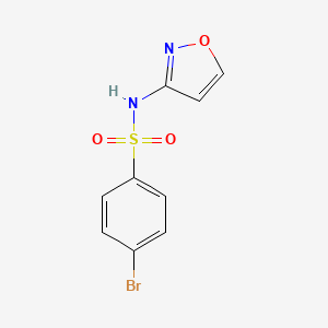 molecular formula C9H7BrN2O3S B5286465 4-bromo-N-3-isoxazolylbenzenesulfonamide 