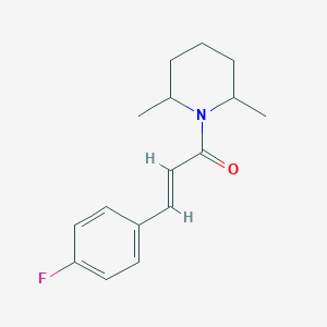 (2E)-1-(2,6-dimethylpiperidin-1-yl)-3-(4-fluorophenyl)prop-2-en-1-one