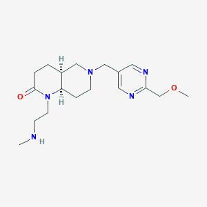 rel-(4aS,8aR)-6-{[2-(methoxymethyl)-5-pyrimidinyl]methyl}-1-[2-(methylamino)ethyl]octahydro-1,6-naphthyridin-2(1H)-one dihydrochloride